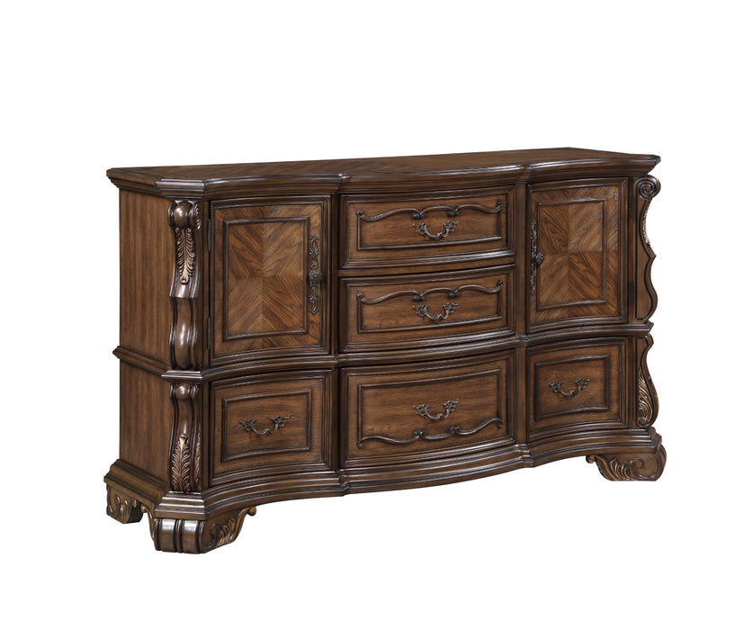 Homelegance - Gilmartin Dresser in Dark Brown - 2424-5 - GreatFurnitureDeal
