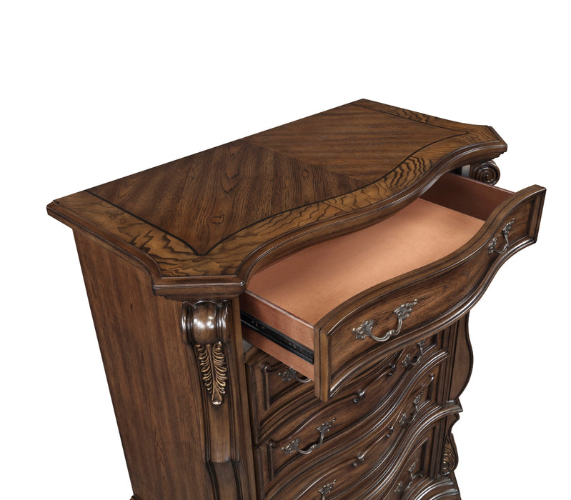 Homelegance - Gilmartin Drawer Chest in Dark Brown - 2424-9 - GreatFurnitureDeal