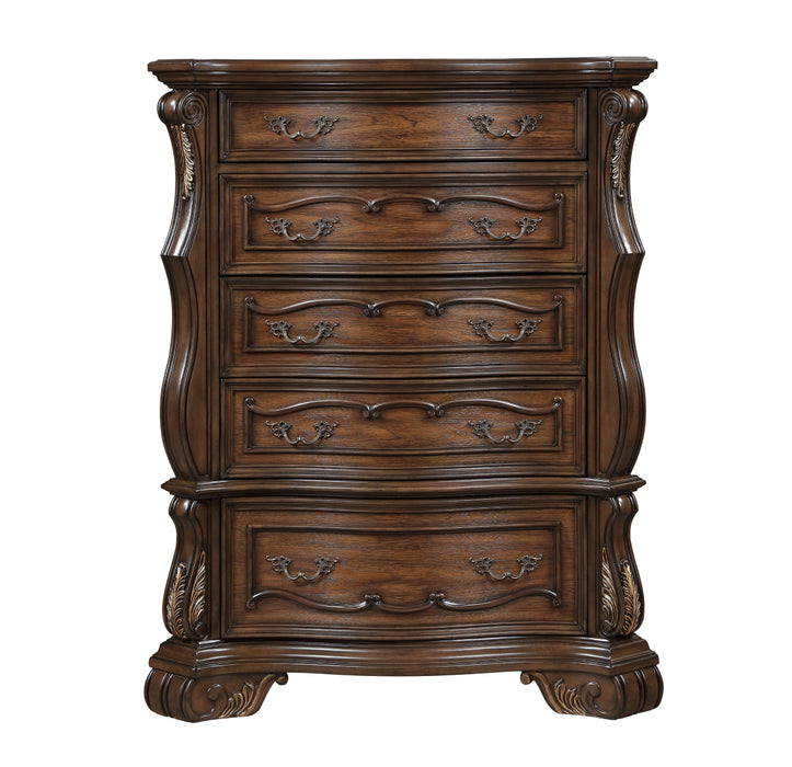 Homelegance - Gilmartin Drawer Chest in Dark Brown - 2424-9 - GreatFurnitureDeal