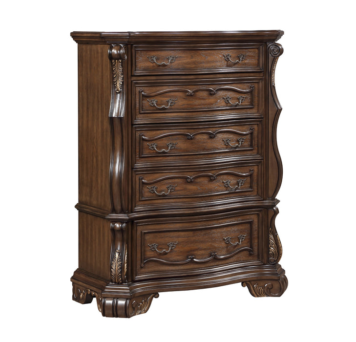 Homelegance - Gilmartin Drawer Chest in Dark Brown - 2424-9 - GreatFurnitureDeal