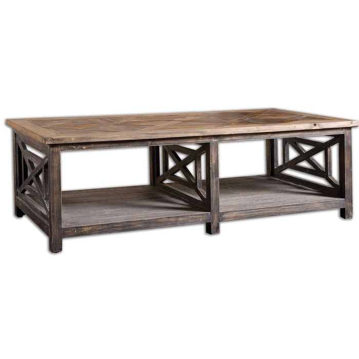 Uttermost - Spiro Reclaimed Wood Cocktail Table - 24264 - GreatFurnitureDeal