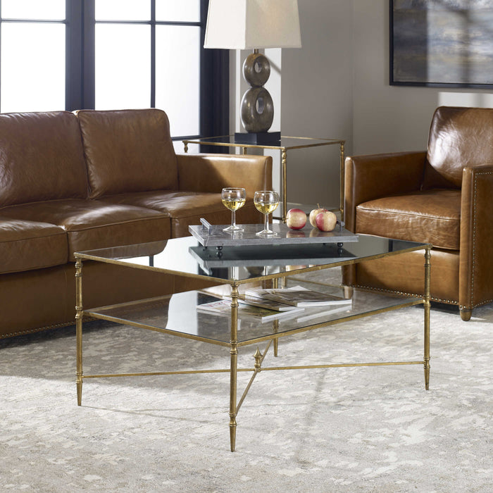 Uttermost - Henzler Mirrored Glass Coffee Table - 24276