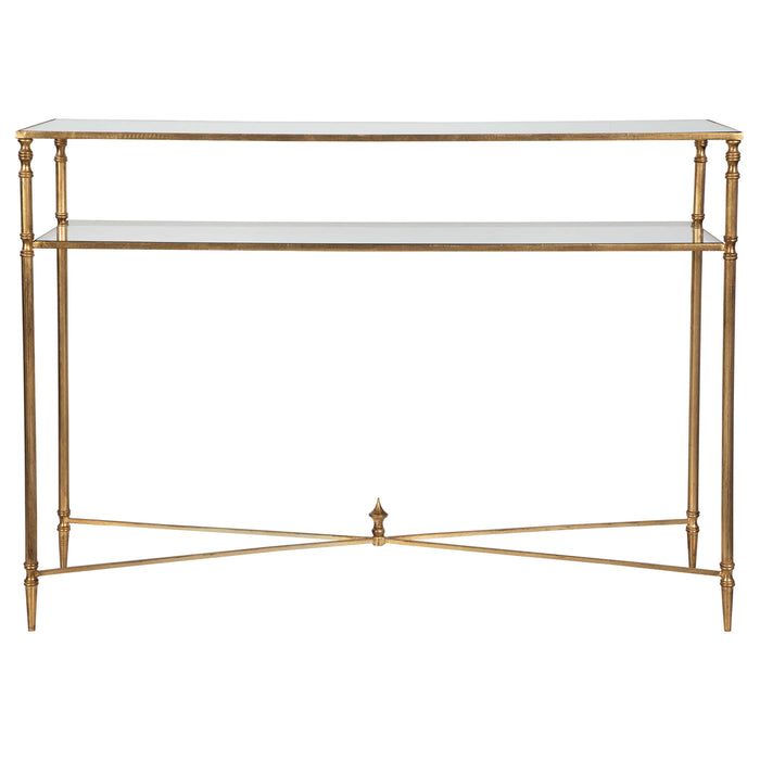 Uttermost - Henzler Mirrored Glass Console Table - 24278 - GreatFurnitureDeal