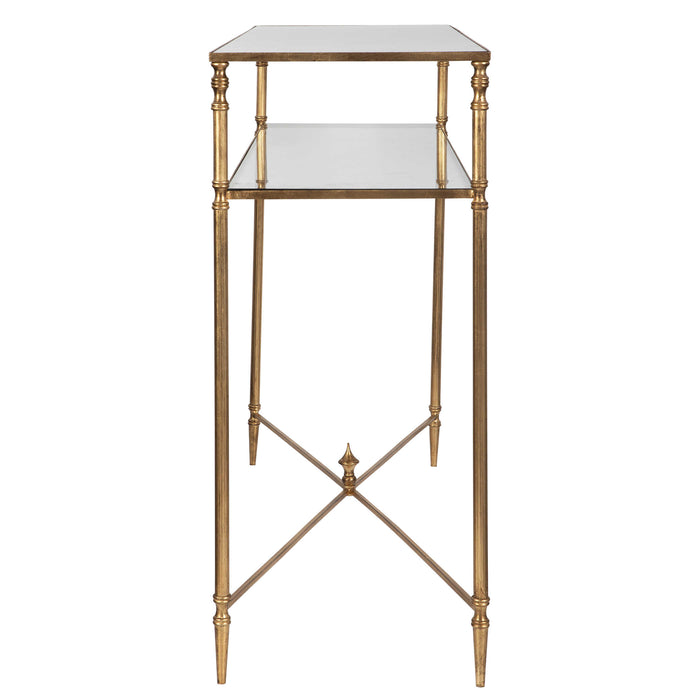 Uttermost - Henzler Mirrored Glass Console Table - 24278 - GreatFurnitureDeal