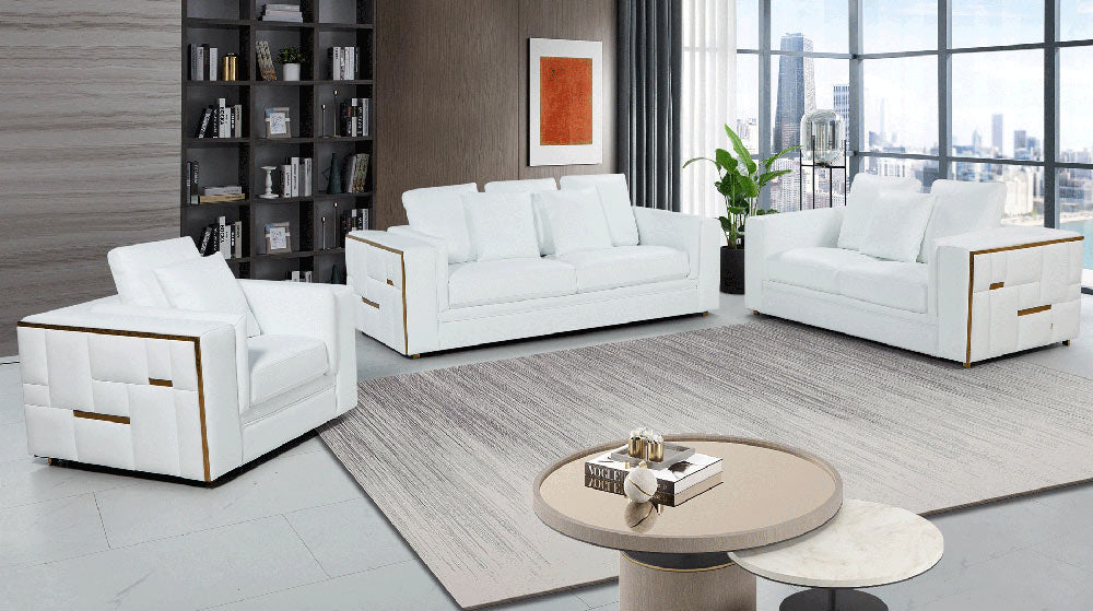 ESF Furniture - 1005 Sofa in White - 10053WHITE