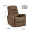 Motion Ease - Nantucket Manual Swivel Glider Recliner in Chocolate - 243-93-21 - GreatFurnitureDeal