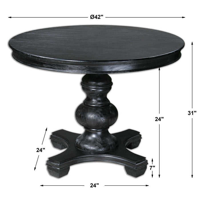 Uttermost - Brynmore Wood Grain Round Table - 24310
