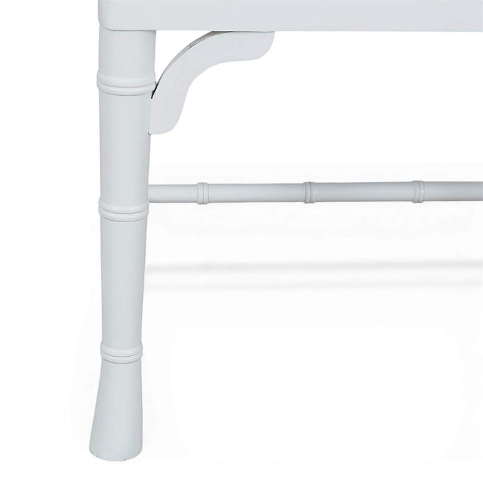 Bramble - Martinique Bamboo Dining Chair in True White w/ Willow Green Velvet Fabric (Set of 2) - 24315TRWLL272----