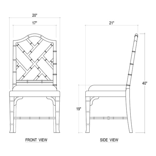 Bramble - Martinique Bamboo Dining Chair - Set of 2- BR-24315 - GreatFurnitureDeal