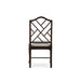 Bramble - Martinique Bamboo Dining Chair in Walnut w/ Arctic White Performance Fabric - Set of 2- 24315WLTSF204---- - GreatFurnitureDeal
