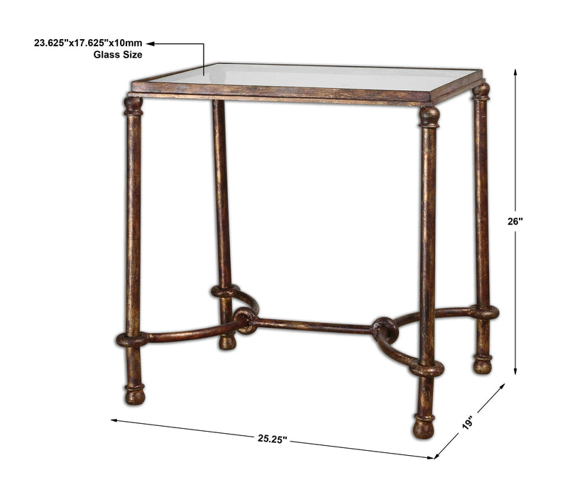 Uttermost - Warring Iron End Table - 24334 - GreatFurnitureDeal