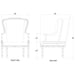 Bramble - French Wing Chair - 24379 - GreatFurnitureDeal