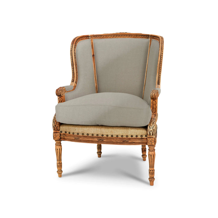 Bramble - French Wing Chair - Drift Wood - 24379DRWFM98