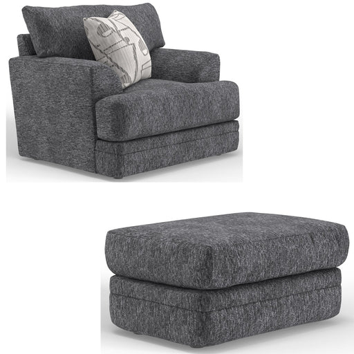 Jackson Furniture - Tyson Chair with Ottoman in Slate - 244201-244210-SLATE - GreatFurnitureDeal