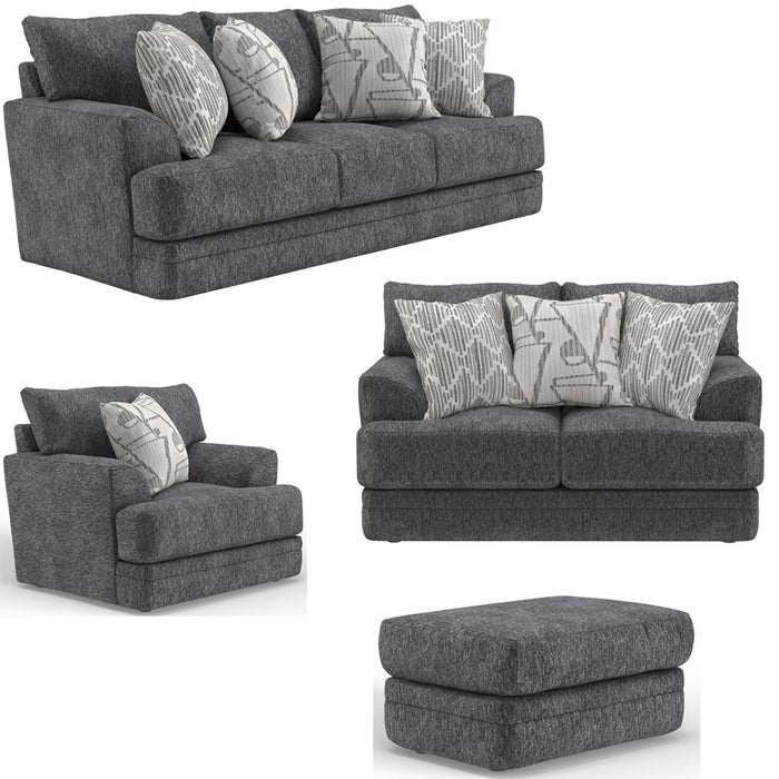 Jackson Furniture - Tyson 4 Piece Living Room Set in Slate - 244203-02-01-10-SLATE - GreatFurnitureDeal