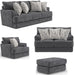Jackson Furniture - Tyson 4 Piece Living Room Set in Slate - 244203-02-01-10-SLATE - GreatFurnitureDeal