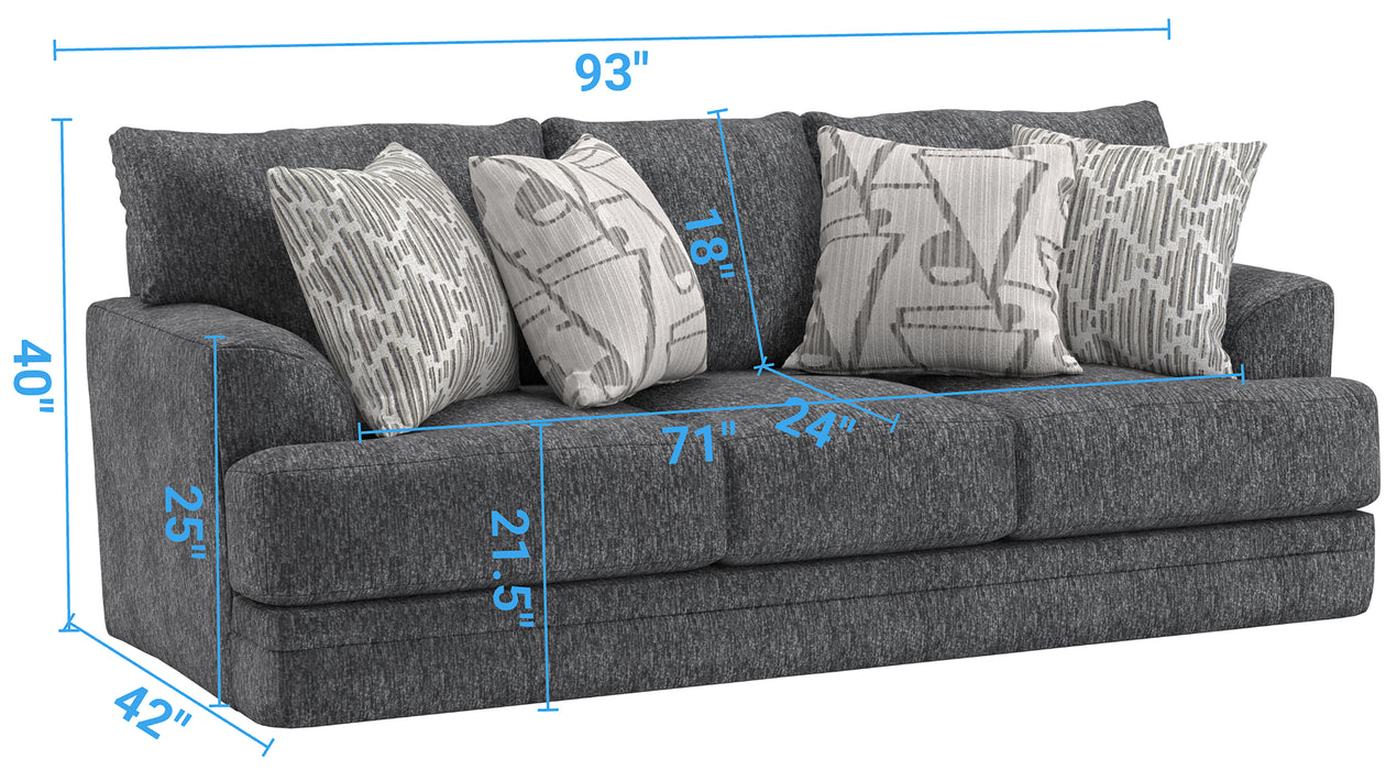 Jackson Furniture - Tyson 2 Piece Sofa Set in Slate - 244203-02-SLATE - GreatFurnitureDeal