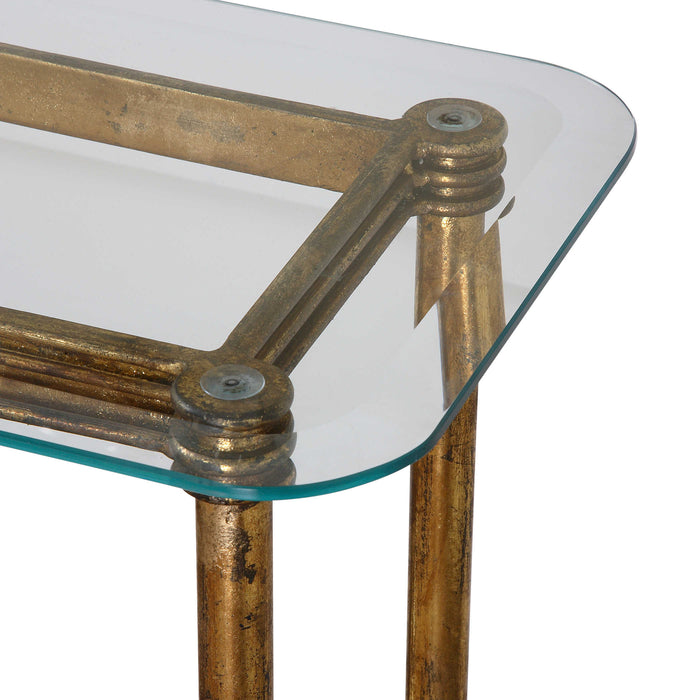 Uttermost - Elenio Glass Console Table - 24421 - GreatFurnitureDeal