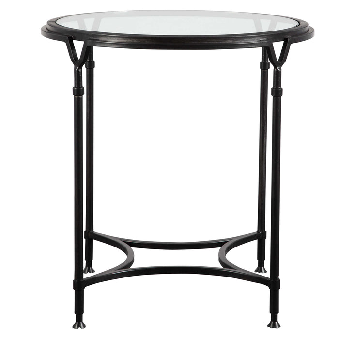 Uttermost - Samson Glass Side Table - 24469 - GreatFurnitureDeal