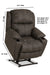 Motion Ease - Timber Zero Gravity Power Lift Chair in Pewter - 245-59-21 - GreatFurnitureDeal