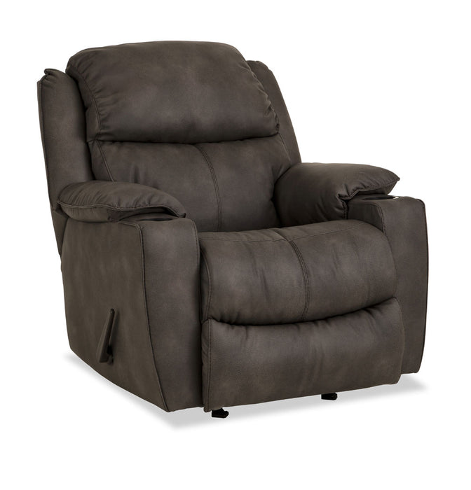 Motion Ease - Timber Manual Rocker Recliner in Pewter - 245-91-21 - GreatFurnitureDeal