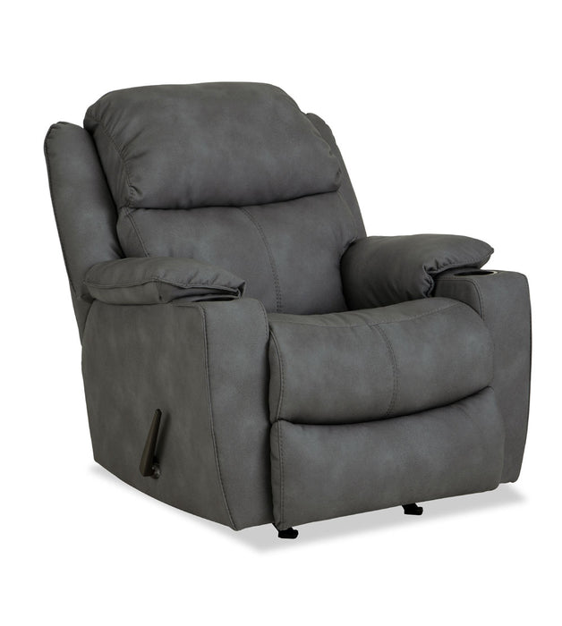 Motion Ease - Timber Manual Rocker Recliner in Grey - 245-91-62 - GreatFurnitureDeal