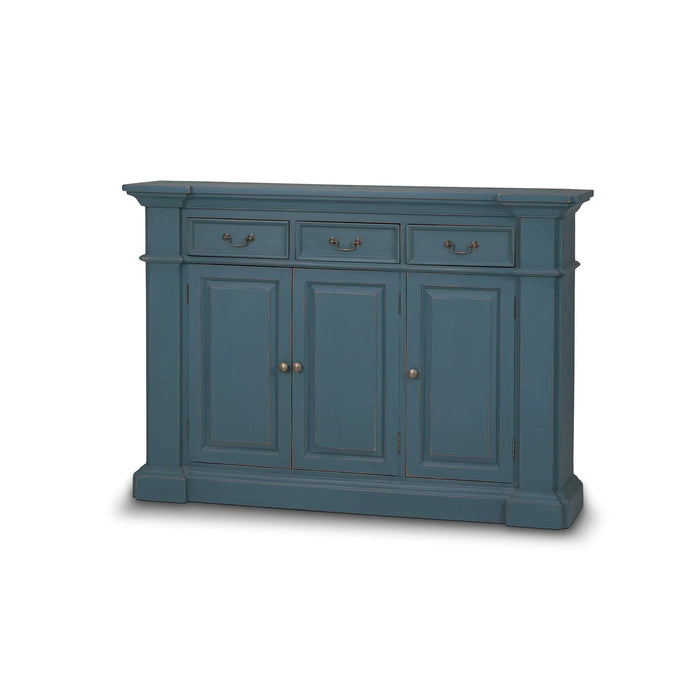 Bramble - Roosevelt 3 Drawer Narrow Sideboard in Marina Blue - BR-FAC-24504MBE - GreatFurnitureDeal