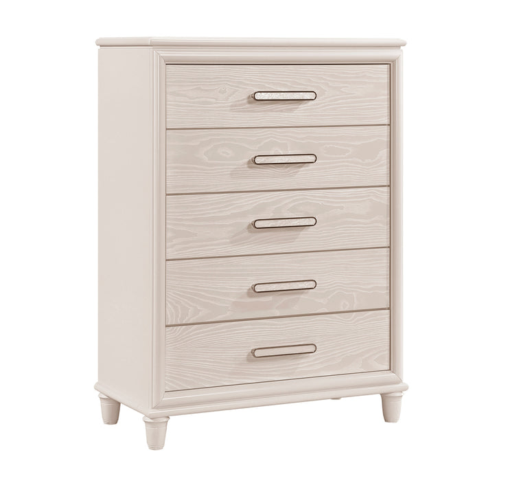 Homelegance - Montrose 5 Piece Queen Bedroom Set in White - 2451-1*9 - GreatFurnitureDeal