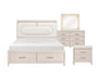 Homelegance - Montrose Queen Platform Bed with Footboard Storage in White - 2451-1* - GreatFurnitureDeal