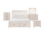 Homelegance - Montrose 5 Piece Queen Bedroom Set in White - 2451-1*9 - GreatFurnitureDeal