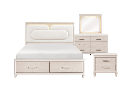 Homelegance - Montrose 4 Piece California King Bedroom Set in White - 2451K-1CK*4 - GreatFurnitureDeal