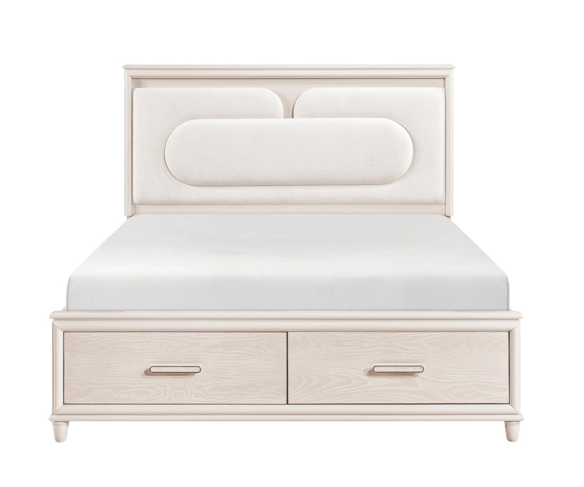Homelegance - Montrose 5 Piece California King Bedroom Set in White - 2451K-1CK*9 - GreatFurnitureDeal