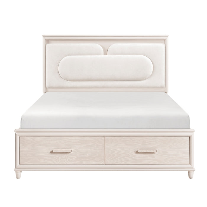 Homelegance - Cotterill 5 Piece Queen Bedroom Set in White - 2451-1*9 - GreatFurnitureDeal
