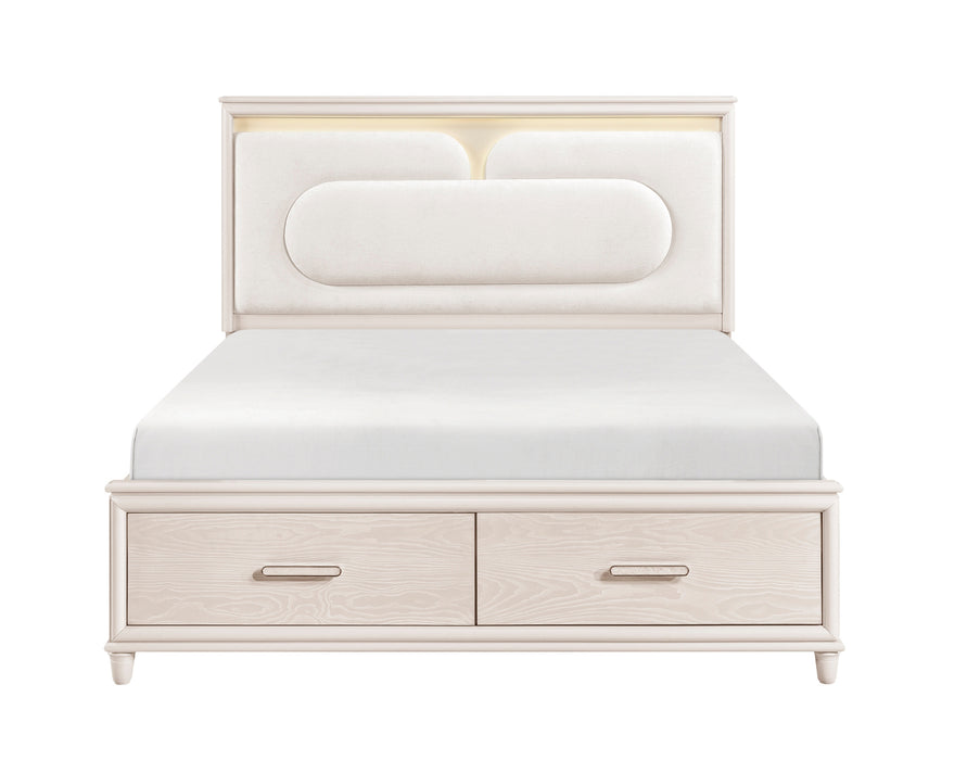 Homelegance - Montrose 3 Piece King Bedroom Set in White - 2451K-1EK*3 - GreatFurnitureDeal