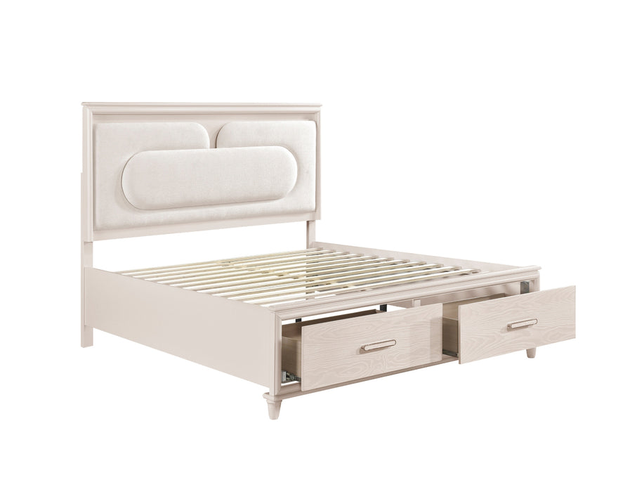 Homelegance - Montrose 5 Piece Queen Bedroom Set in White - 2451-1*9