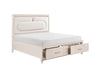 Homelegance - Montrose Queen Platform Bed with Footboard Storage in White - 2451-1* - GreatFurnitureDeal