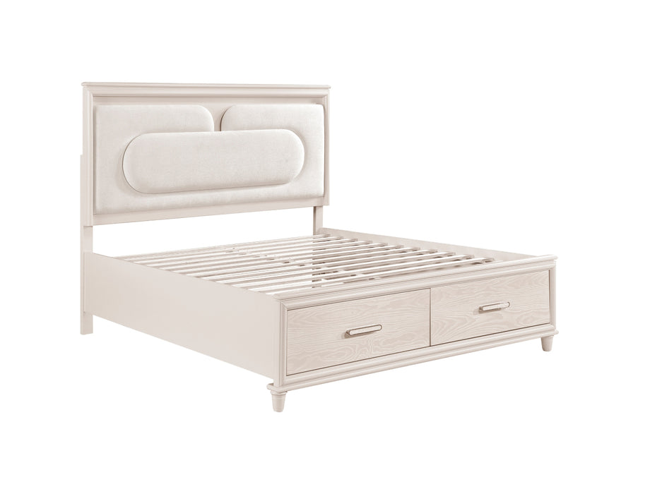 Homelegance - Montrose 5 Piece Queen Bedroom Set in White - 2451-1*9