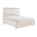 Homelegance - Cotterill 3 Piece California King Bedroom Set in White - 2451K-1CK-3SET - GreatFurnitureDeal
