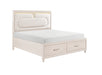 Homelegance - Montrose 3 Piece King Bedroom Set in White - 2451K-1EK*3 - GreatFurnitureDeal