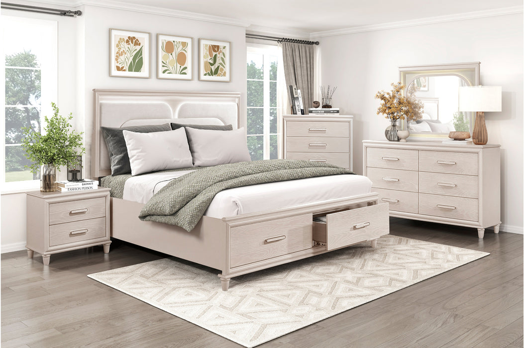 Homelegance - Montrose Dresser and Mirror in White - 2451-5-6 - GreatFurnitureDeal