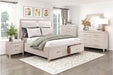 Homelegance - Montrose California King Platform Bed with Footboard Storage in White - 2451K-1CK* - GreatFurnitureDeal
