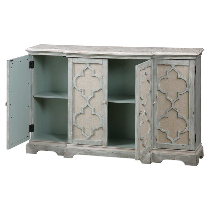 Uttermost - Sophie 4 Door Grey Cabinet - 24520