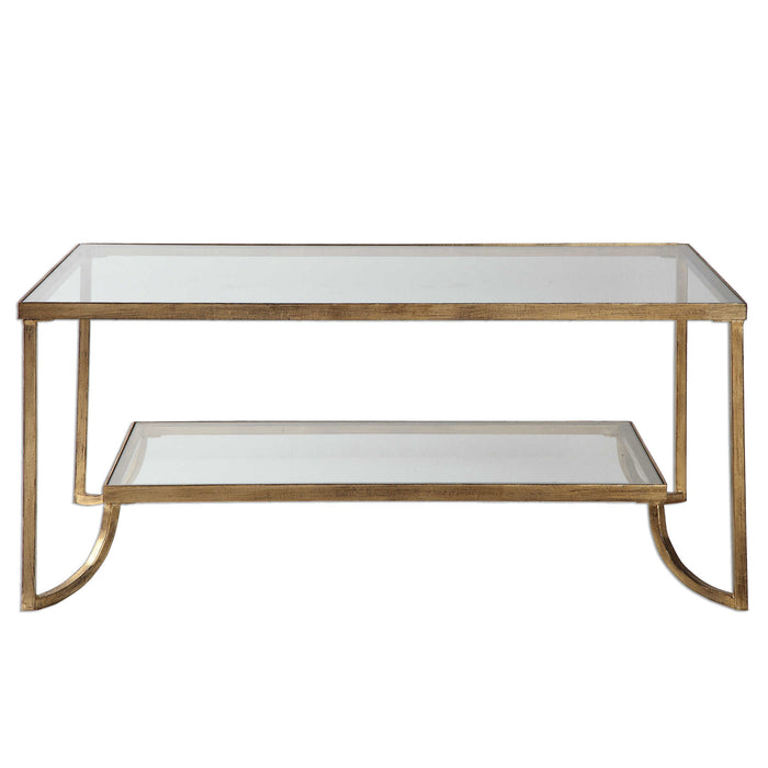 Uttermost - Katina Gold Leaf Coffee Table - 24540