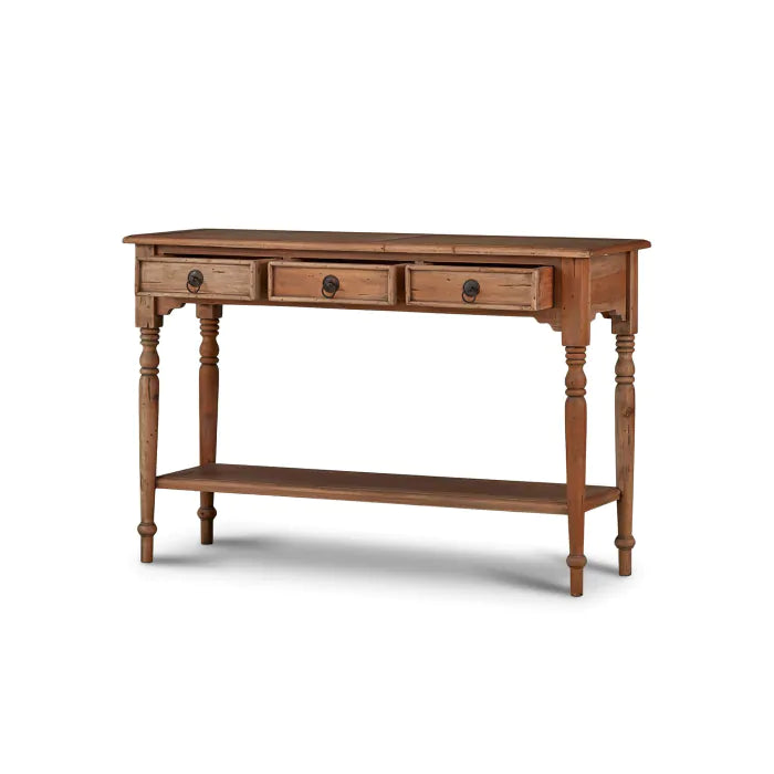 Bramble - Tucker 3 Drawer Sofa Table w/ Shelf - BR-24543 - GreatFurnitureDeal
