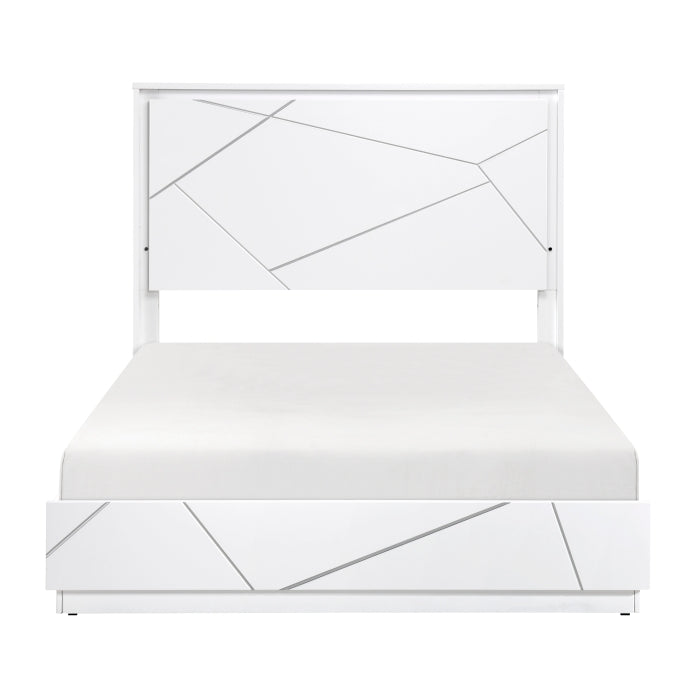 Homelegance - Orlo 5 Piece California King Bedroom Set in White - 2455K-1CK-5SET - GreatFurnitureDeal