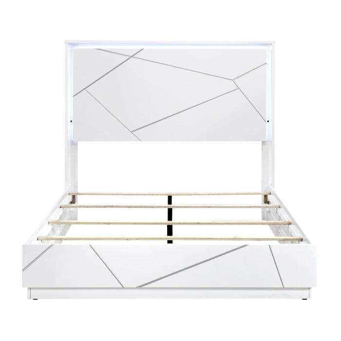 Homelegance - Orlo 3 Piece King Bedroom Set in White - 2455K-1EK-3SET - GreatFurnitureDeal