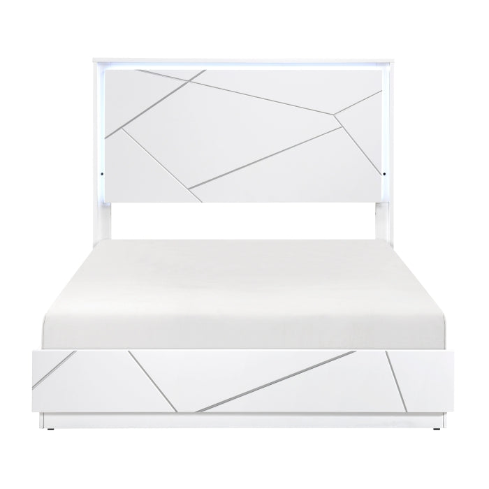 Homelegance - Orlo 5 Piece California King Bedroom Set in White - 2455K-1CK-5SET - GreatFurnitureDeal