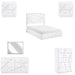 Homelegance - Orlo 6 Piece King Bedroom Set in White - 2455K-1EK-6SET - GreatFurnitureDeal