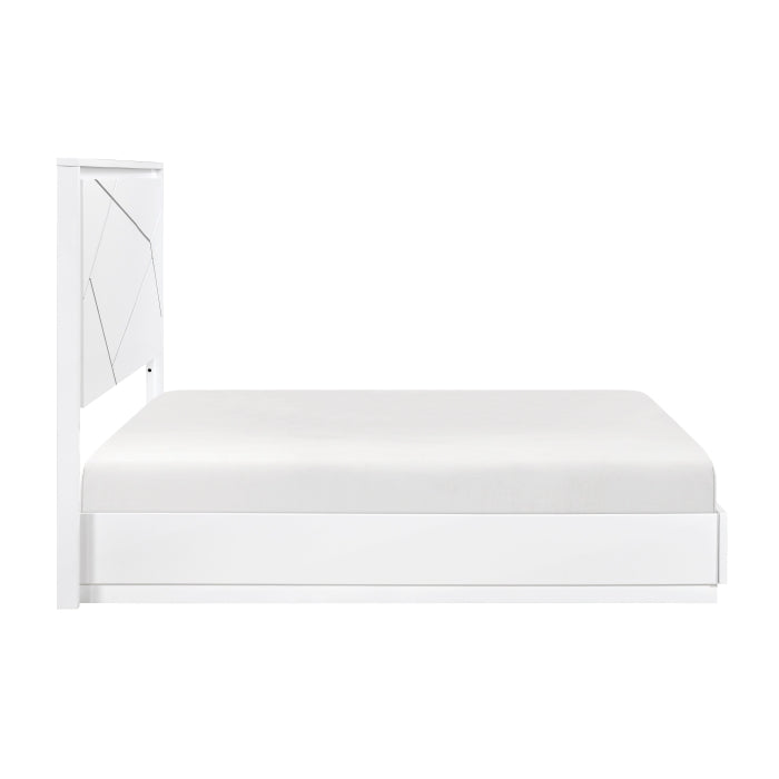 Homelegance - Orlo 3 Piece King Bedroom Set in White - 2455K-1EK-3SET - GreatFurnitureDeal