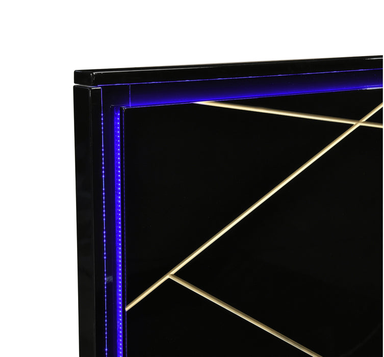 Homelegance - Orlo Dresser and Mirror in Black - 2455NBK-5-6